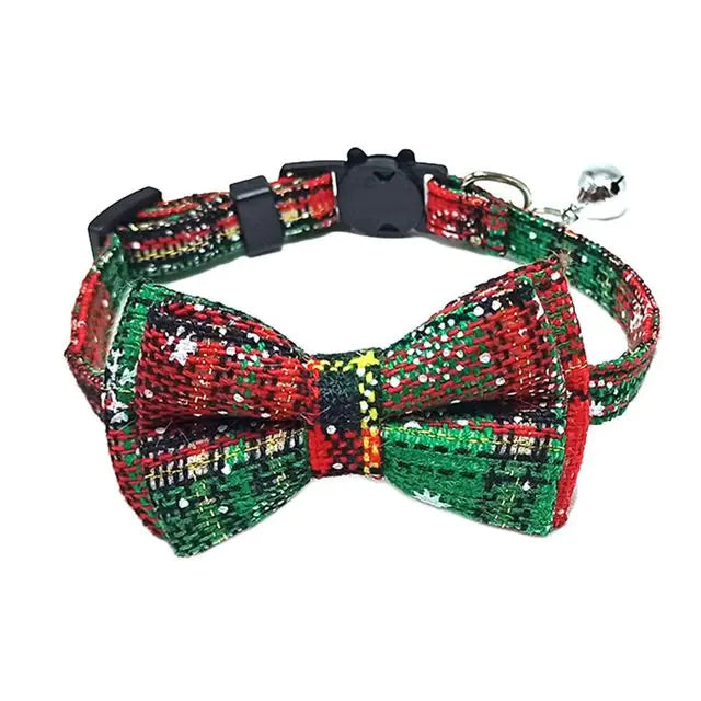 Plaid Bow Tie Breakaway Cat Collar