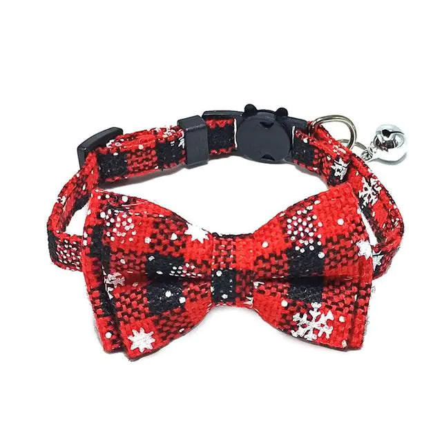 Plaid Bow Tie Breakaway Cat Collar